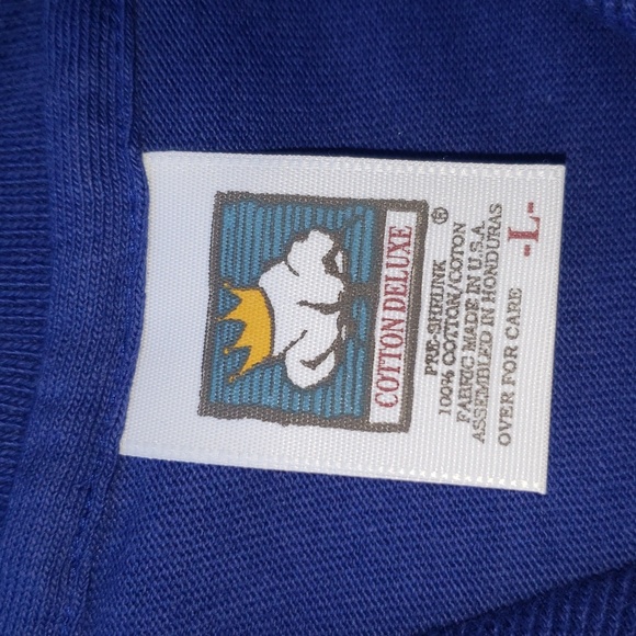 Hollywood Park 2001 California Gold Rush Embroidered Polo Large Blue - Picture 3 of 6